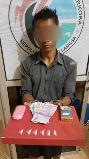 Seorang Pemuda pengecer Sabu diamankan Polisi