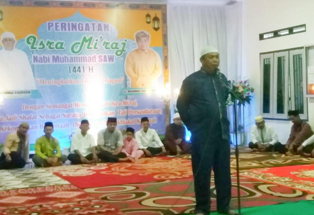 Peringati Isra Miraj Nabi Muhammad SAW, HM Khairudin Juga Sosialisasikan Pencegahan Virus Corona