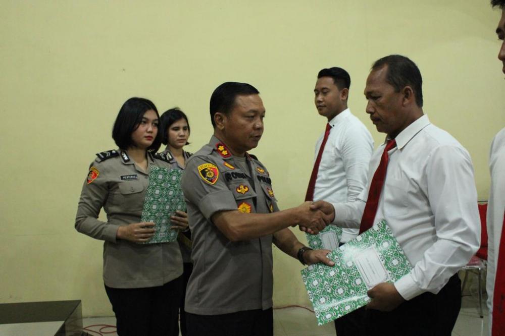 20 Pesonil Polres Sergai Mendapat Reward