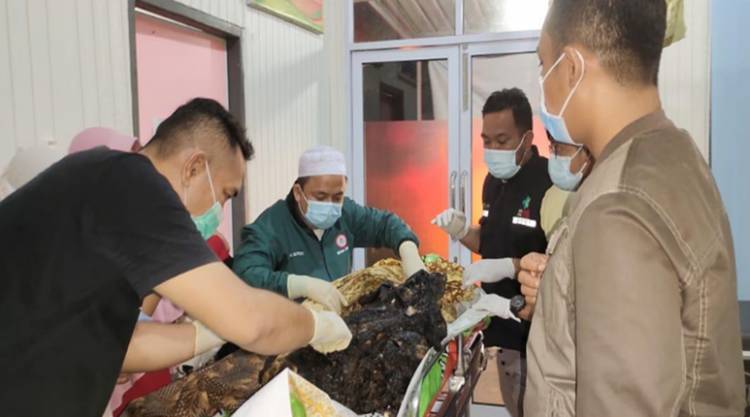Pasar SP. 1 Kijang Jaya Tapung Hilir Terbakar, Puluhan Ruko Hangus, 2 Korban Tewas Memprihatinkan