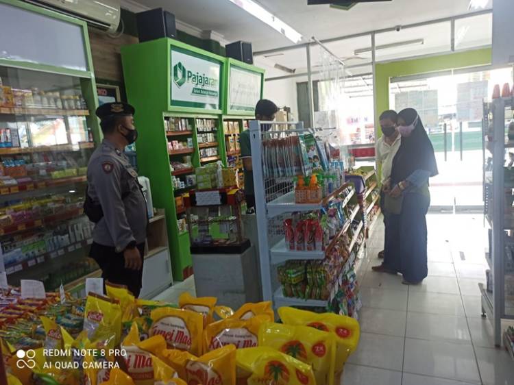 Polsek Langensari Patroli Harkamtibmas dan Prokes Covid-19 di Toserba PAJAJARAN