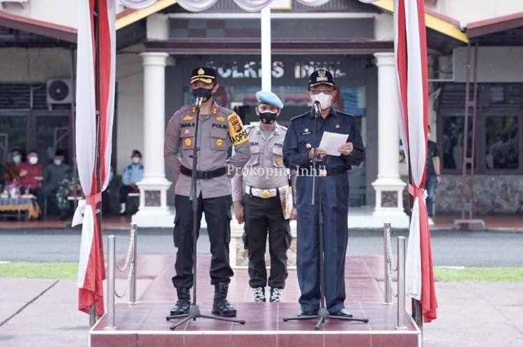 HM.Wardan Menghadiri Apel Pencanangan Pembangunan Zona Integritas Polres Inhil