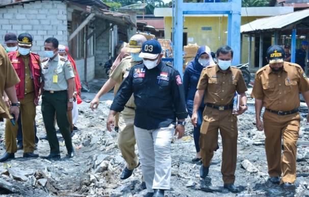 Bupati Kampar Berharap, Seminggu Sebelum Ramadhan, Pasar Sp1 Buana Desa Kijang Jaya Sudah Bisa di Fungsikan