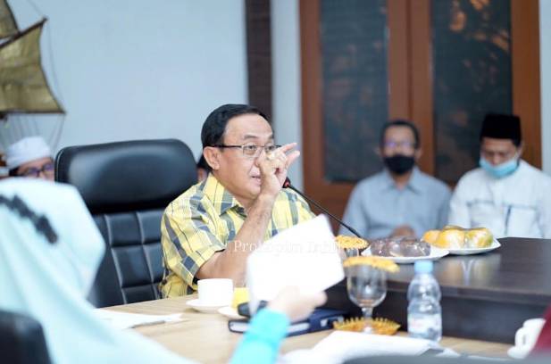 Bupati Inhil HM Wardan Pimpin Rapat Persiapan Penilaian Anugerah Parahita Ekapraya (APE)