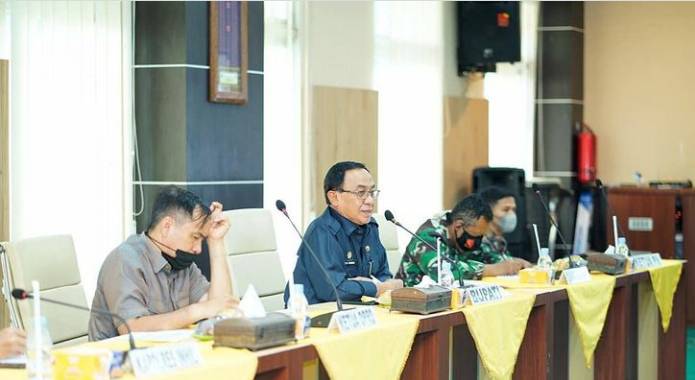 HM Wardan Pimpin Rapat Evaluasi dan Tindak Lanjut Pemebelajaran Tatap Muka Terbatas Tahap II Tahun Ajaran 2020/2021