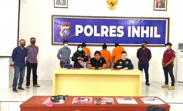3 Perampok di Perairan Palongan Berhasil Ditangkap  Tim Gabungan Polres Inhil