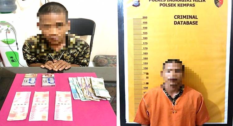 Pemilik Warung di Inhil Bekuk Pengedar Uang Palsu Hasil Fotocopy yang Belanja di Warungnya