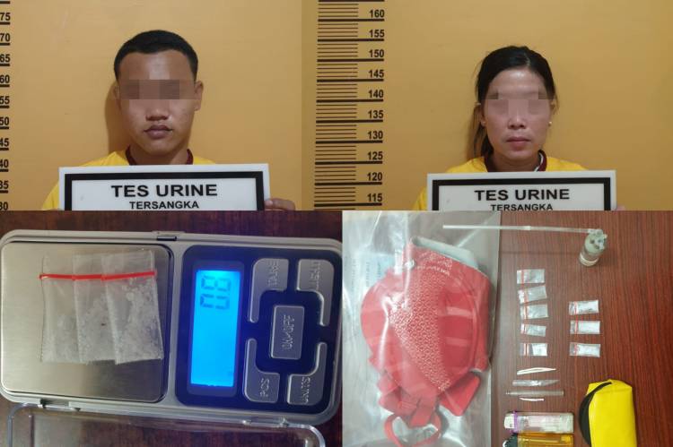 Sedang Rakit Alat Hisap Sabu, Sepasang Kekasih Diringkus Polisi dan Amankan 0,8 Sabu-sabu