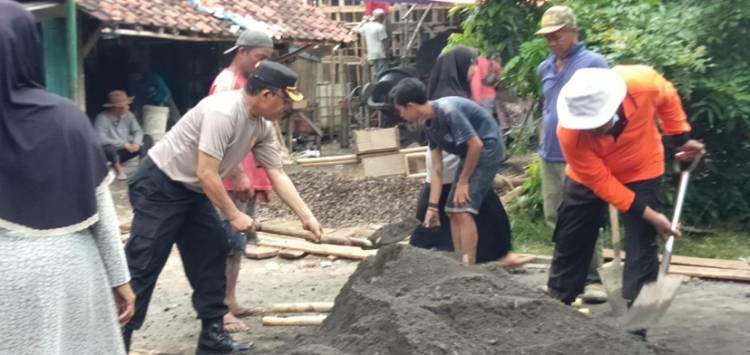 Polres Banjar Lakukan Kegiatan Pengecoran Asrama Rehabilitas Mental dan Narkoba