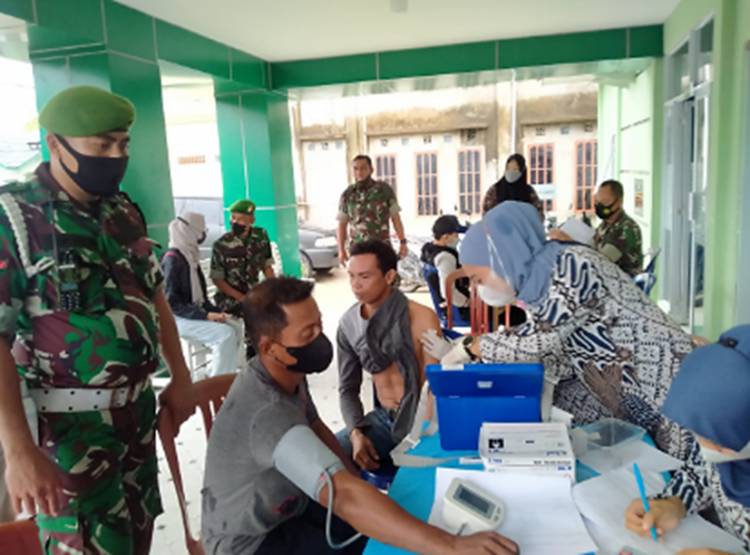 Kodim 0314/lnhil Terus Berupaya Lindungi Kesehatan Masyarakat Agar Tak Terpapar Covid-19