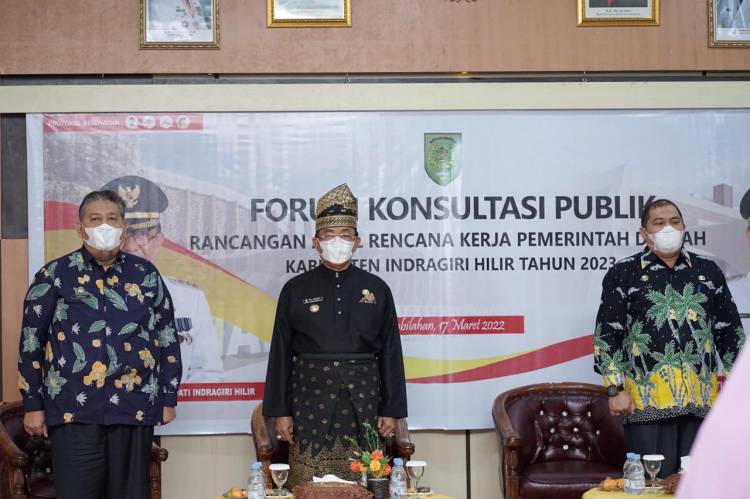Bupati Inhil Buka Forum Konsultasi Publik Rancangan Awal RKPD Tahun 2023