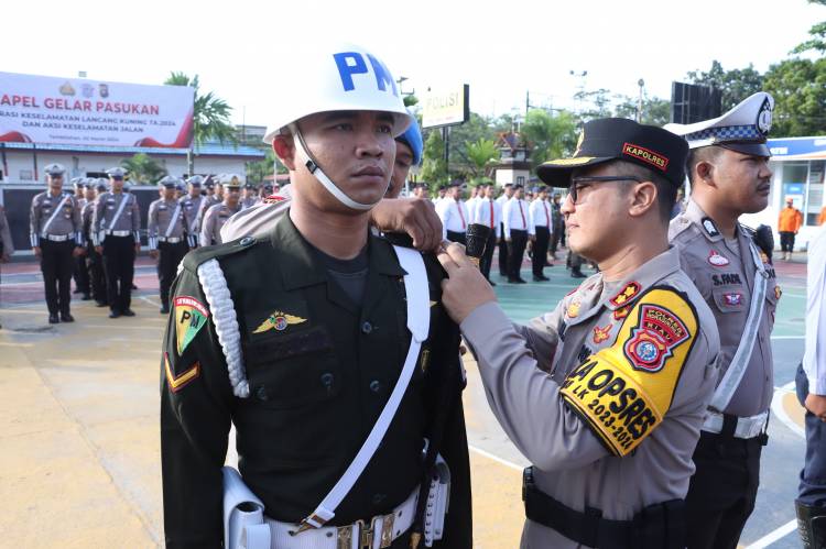Polres Inhil Gelar Operasi Keselamatan Lancang Kuning dan Pencanangan Aksi Keselamatan Jalan, Cipta Kondisi Jelang Ramadhan