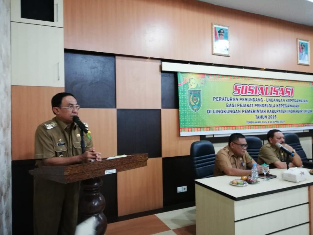 Bupati HM Wardan Tekankan ASN di Lingkungan Pemkab Inhil Tingkatkan Kualitas 