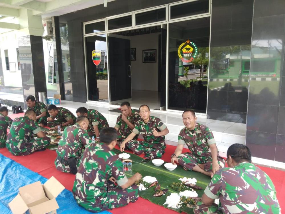 Kodim 0314/Inhil Laksanakan "Kembul Bujono" dalam Situasi Siaga Pemilu 