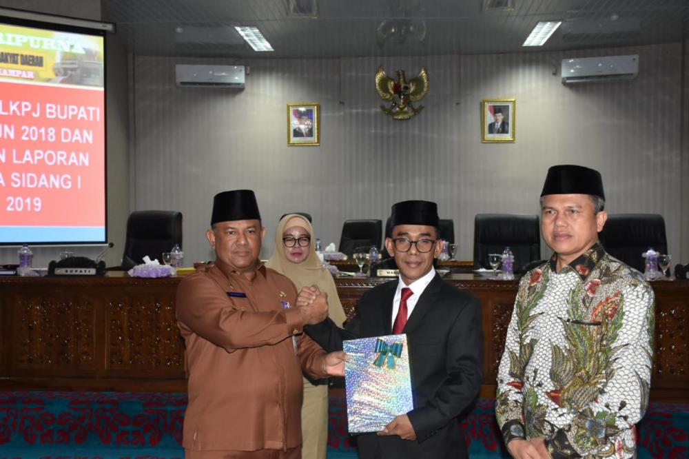 Bupati Kampar Sampaikan LKPJ Tahun 2018