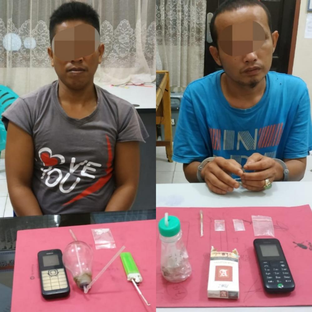 Dua Pelaku Narkoba Diciduk Polisi di dua TKP di Wilayah Kec. Gunung Sahilan 