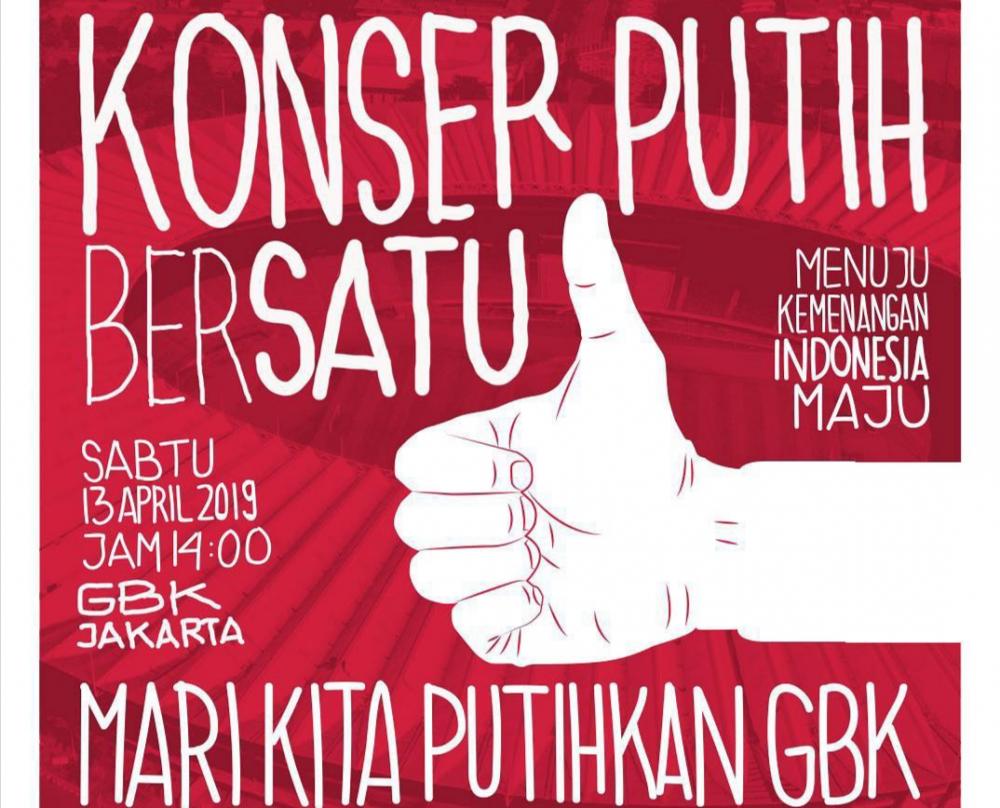 Konser Putih Bersatu: Slank dan 500 Artis Bakal Putihkan GBK