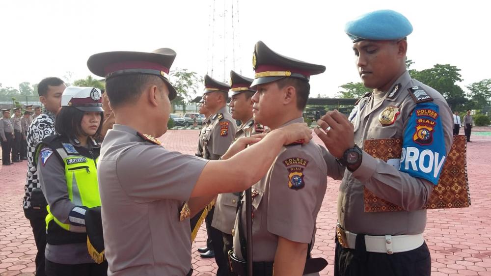 Hari ini, 3 Perwira di Jajaran Polres Rohil Serah Terima Jabatan Baru