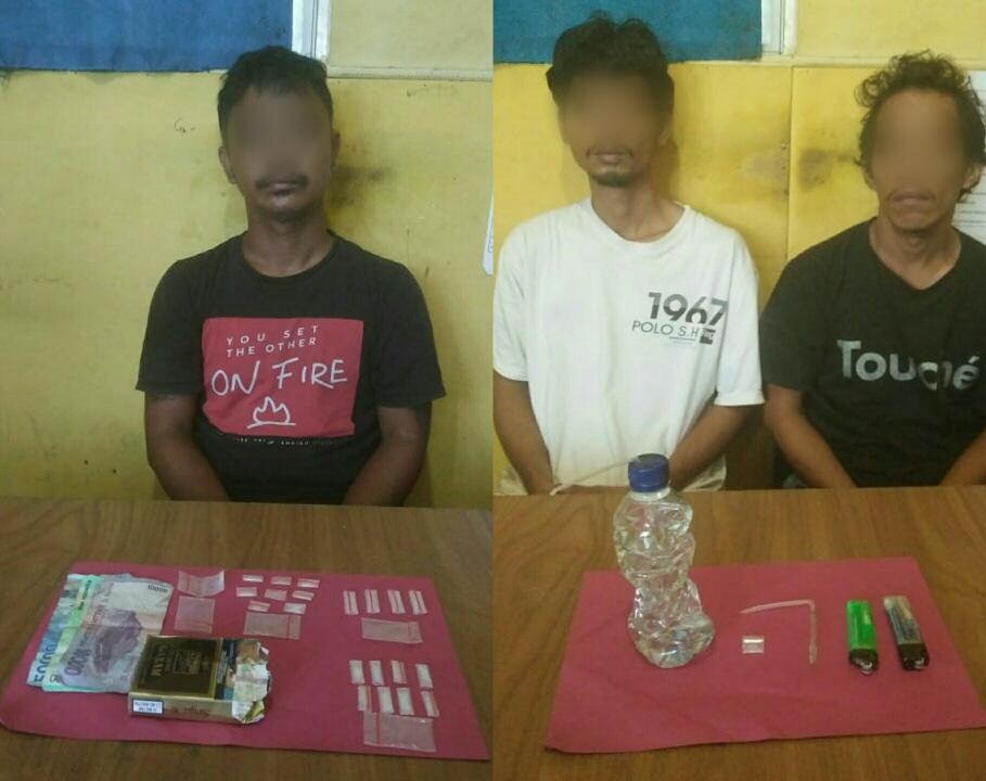 Pemakai dan Pengedar Sabu di Bagan Batu Diciduk Tim Opsnal Polsek Bagan Sinembah 