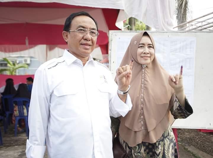 Bupati Inhil dan Forkominda Turut Meriahkan Pesta Demokrasi 2019