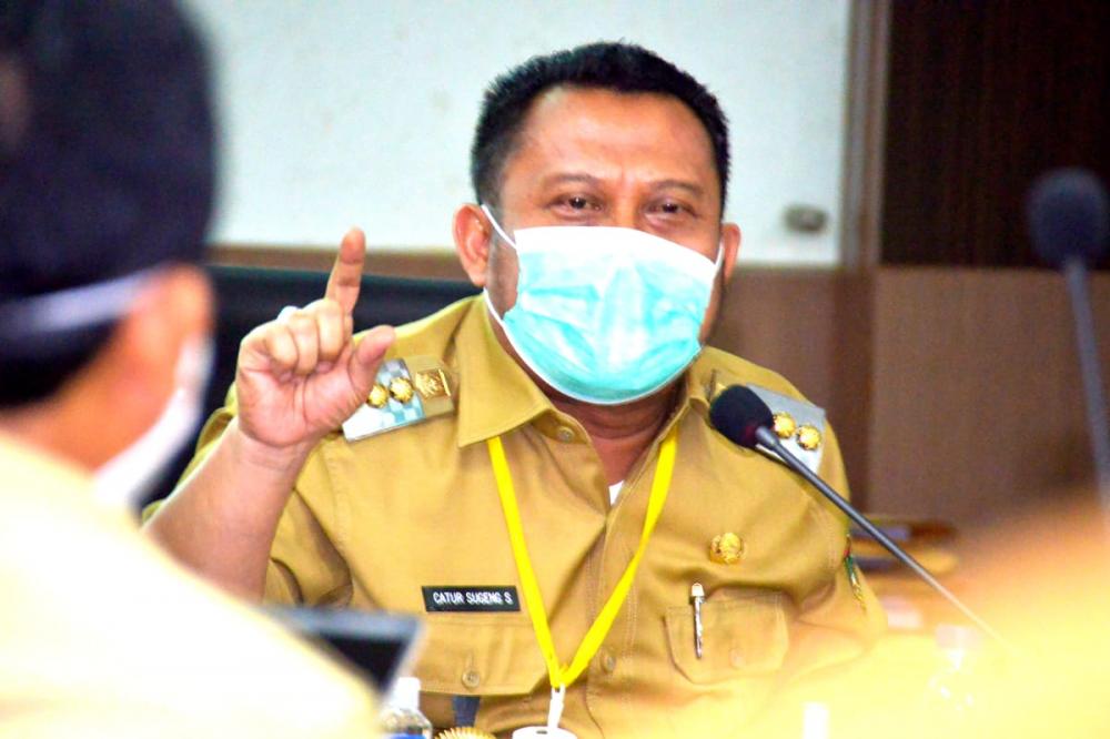 Bupati:" Kades Diminta Pertajam Pemahaman Masyarakat Terkait Bahaya Covid-19"