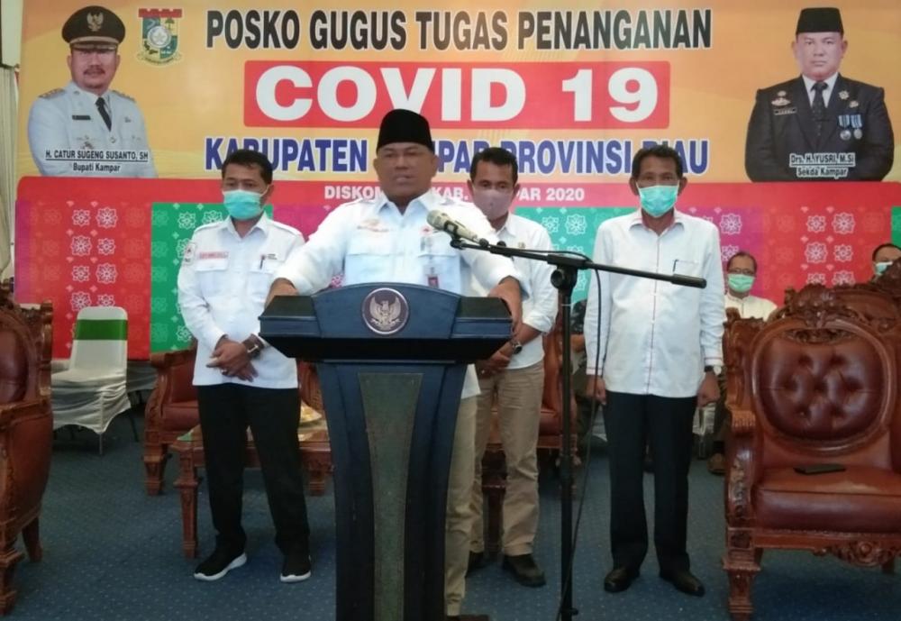 Update Covid-19 Kabupaten Kampar saat ini Jum'at 17 April 2020.