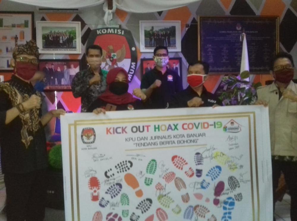 KPU KOTA BANJAR PEDULI JURNALIS.
