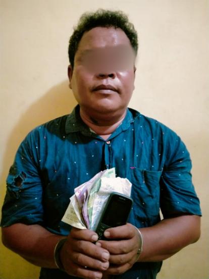 Lagi Duduk Di Warung, Jurtul Judi KIM Diringku Polisi