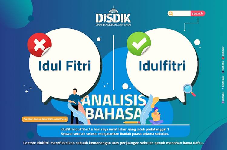Keliru dalam Penulisan Idulfitri, Ini Penulisan yang Benar