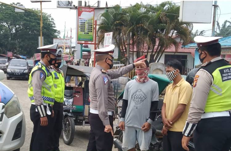 Satlantas Polres Rohil Tindak 21 Kendaraan yang Gunakan Knalpot "Brong"