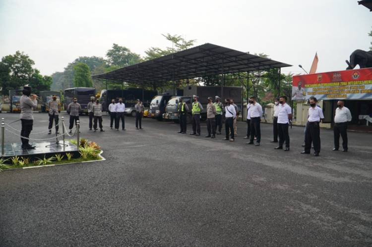 Kapolres Banjar Pimpin Apel dalam Rangka Operasi Pekat Tahun 2021