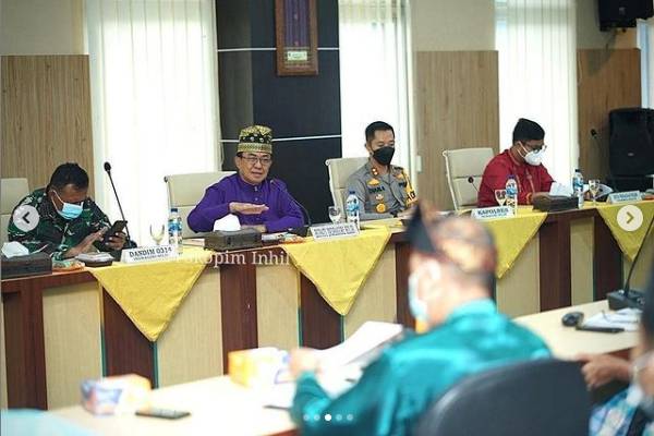 Rapat Koordinasi Pejabat Pemerintah Daerah Kabupaten Indragiri Hilir Dalam Rangka Kesiapan Menghadapi Bulan Suci Ramadhan 1442 H/2021 M