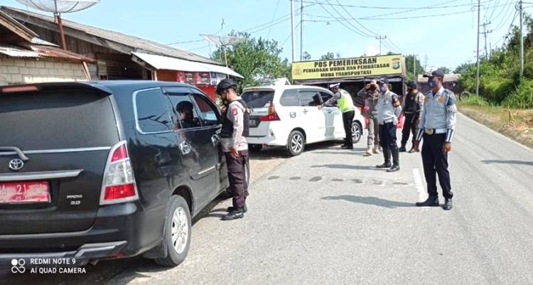 Peniadaan Mudik Lebaran 2021, Polda Riau Dirikan 58 Pos Penyekatan