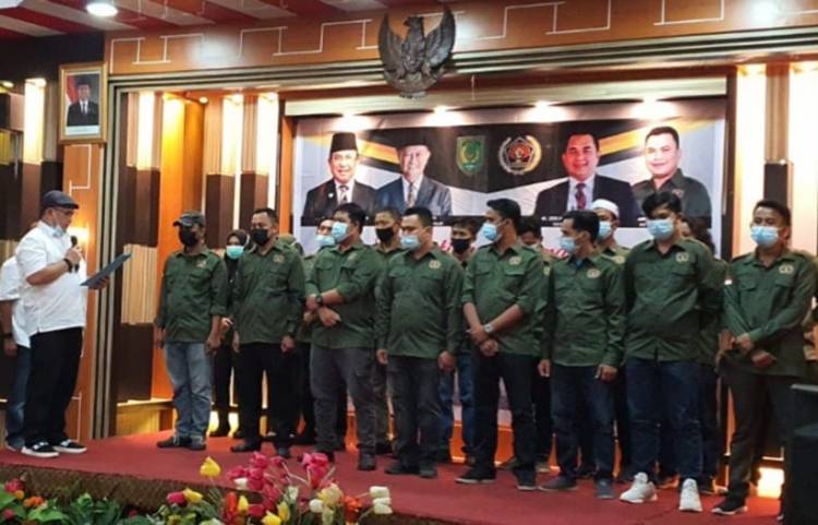 Pengurus PWI dan IKWI Kabupaten Inhil Periode 2020-2023 Resmi Dilantik