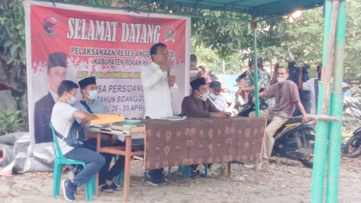 Reses di Bagan Sinembah, Ketua DPRD Rohil Siap Perjuangkan Aspirasi Masyarakat 