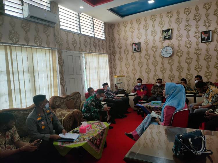 Terkait Meningkatnya Kasus Covid-19, Upika Bagan Sinembah Lakukan Rakor