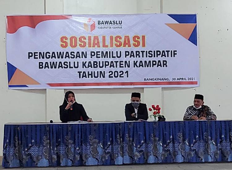 Bawaslu Kabupaten Kampar Sosialisasikan Pengawasan Pemilu Partisipatif