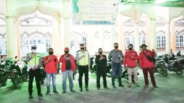 Libatkan Ormas PBB, Polsek Bagan Sinembah Gelar Patroli dan Pengamanan di Sejumlah Mesjid