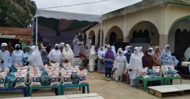 Jelang Ramadhan, KSJ Bagan Sinembah Beri Santunan Pada Anak Yatim dan Dhuafa 