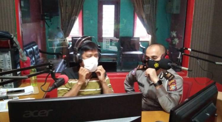Kanit Lantas Polsek Bagan Sinembah Sosialisasikan Ops Keselamatan Lancang Kuning Via Radio