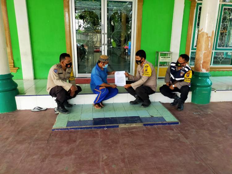 Beri Himbauan Penanggulangan Covid-19, Polsek Bagan Sinembah Sambangi 4 Mesjid