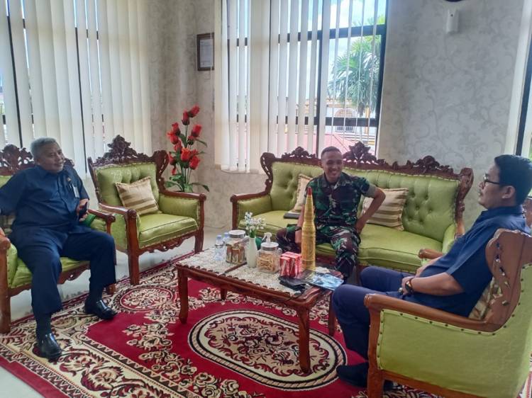 Pererat Sinergitas dan Silaturahim, Dandim 0314/Inhil Kunjungi Dua Instansi Pemerintahan di Inhil 
