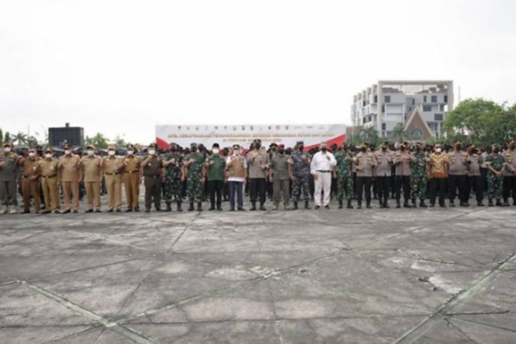 Ketua DPRD Provinsi Riau Yulisman Menghadiri Apel Penanggulangan Karhutla di Provinsi Riau Tahun 2022