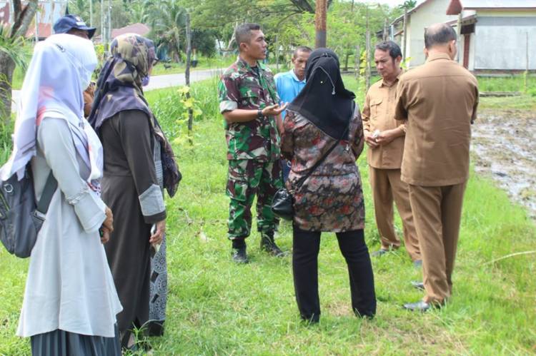 Kodim 0314/lnhil dan Dinas Pertanian Cek Kesiapan Lahan yang Menjadi Lahan Ketahanan Pangan