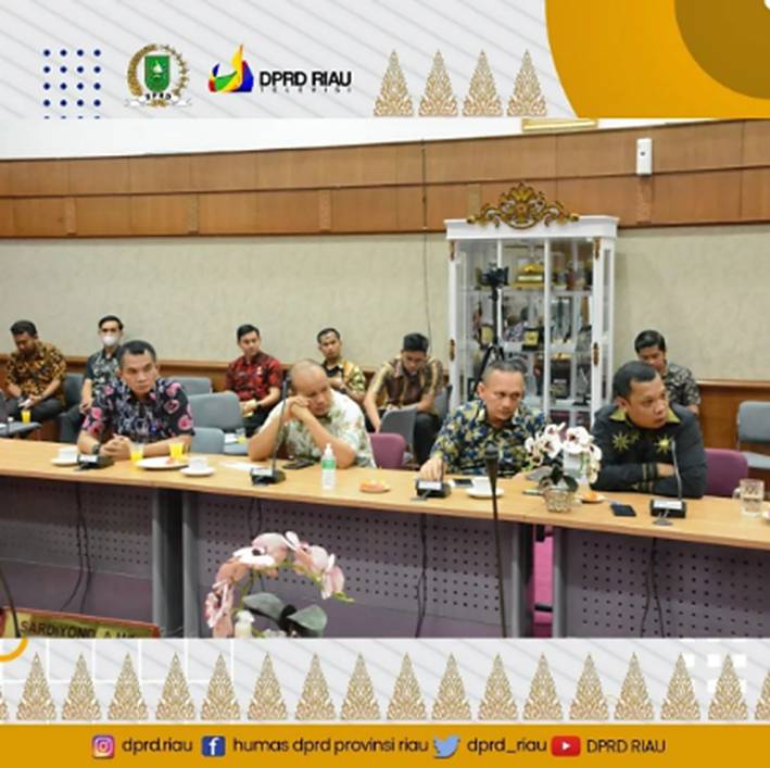 Komisi I DPRD Provinsi Riau Laksanakan Raker dan Evaluasi Kinerja Sekretariat DPRD Provinsi Riau Triwulan I Tahun 2022