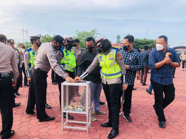 Ramadan, Polres Rohil Gelar Donasi Rp.1.000 Per Hari