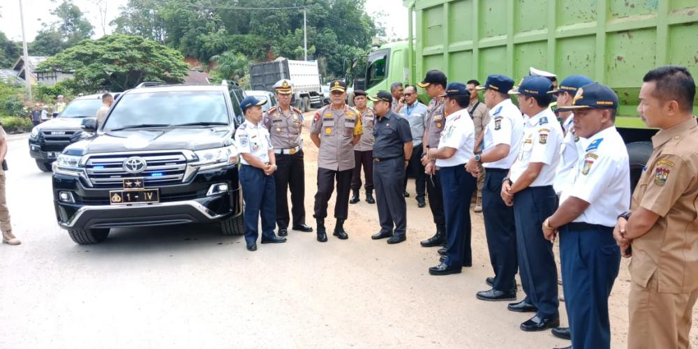 Jelang Operasi Ketupat 2019, Kapolda Riau Cek Jalur Mudik Lintas Barat di Kabupaten Kampar