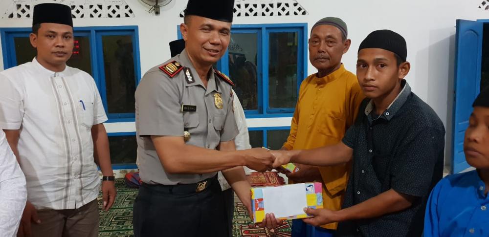 Kapolsek Rupat Sampaikan Pesan Kamtibmas Digiat Safari Ramadhan bersama Muspika