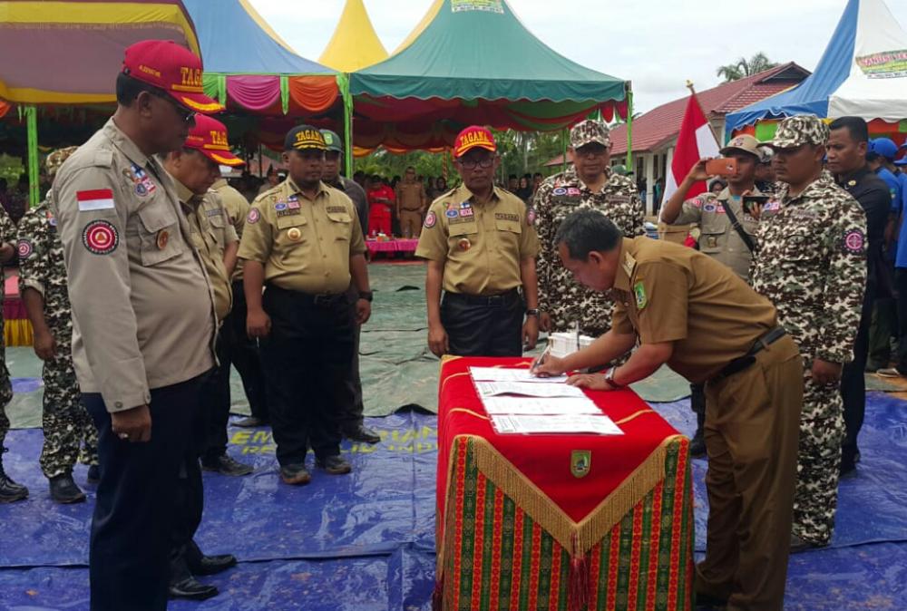 Saat Ini, Rohil Punya Kampung Siaga Bencana Di Perkaitan