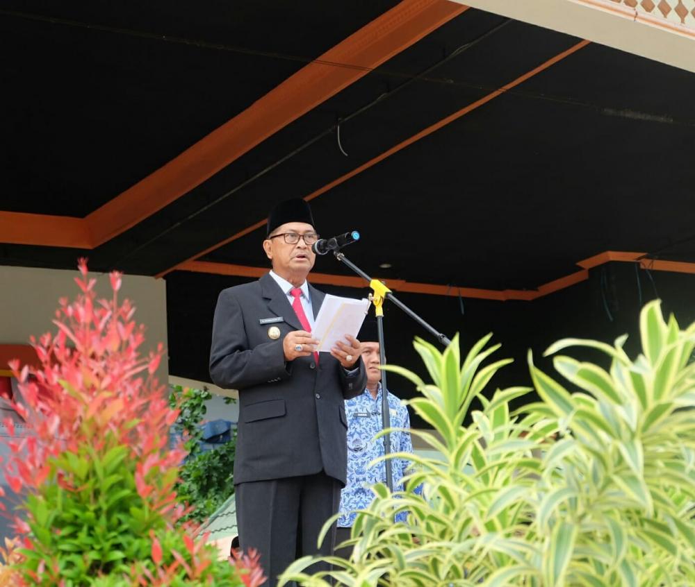Wakil Bupati Inhil H Syamsuddin Uti Irup Peringatan Hardiknas Ke-111 & Hari Otonomi Daerah Ke XXIII Tahun 2019
